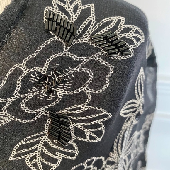 Stunning Silkland Hand Beaded Floral Blouse - Picture 6 of 7